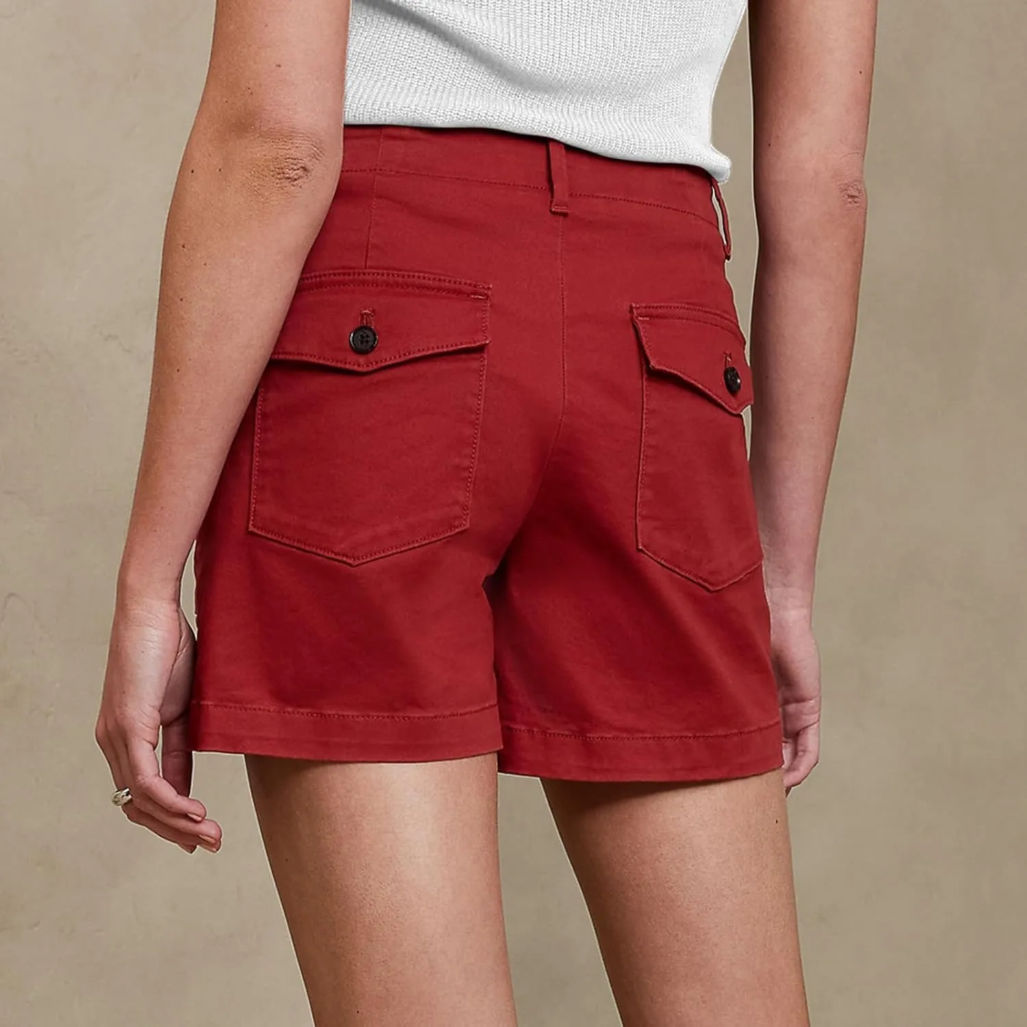 Women's High Waisted Summer Shorts Dressy Casual Pull On Shorts with Tummy Control for Vacation & Beach Outfits