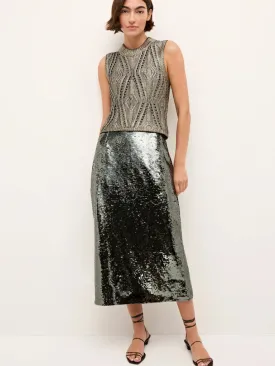 Wray Sequin Skirt in Rosin