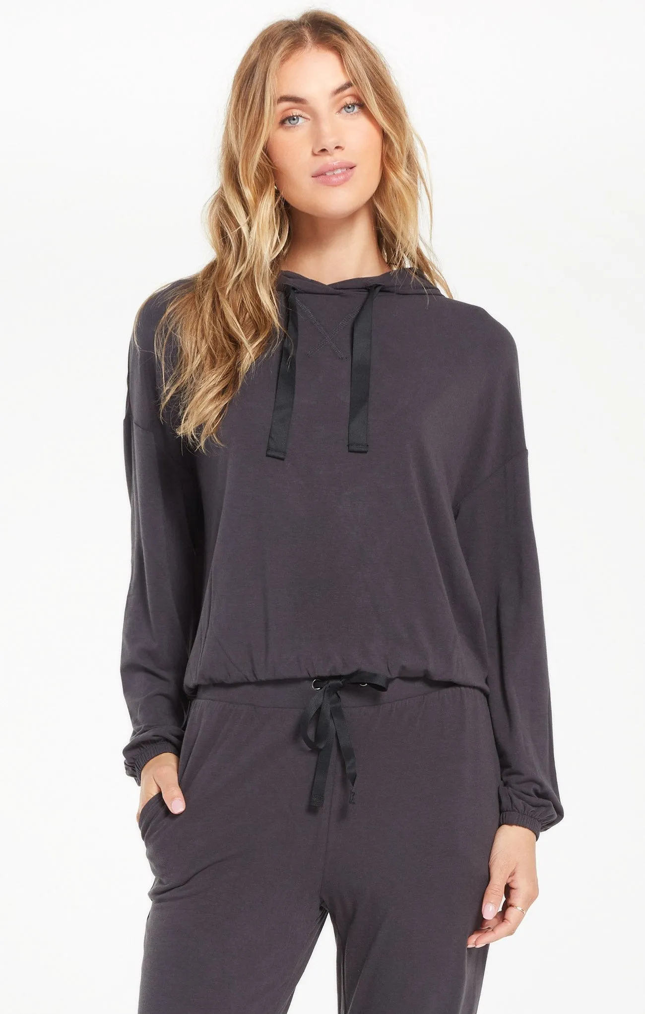Z Supply Sonya Whisper Jersey Hoodie