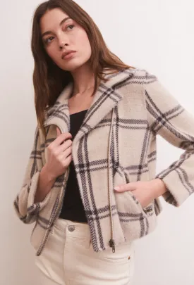Zsup Plaid Moto Jacket